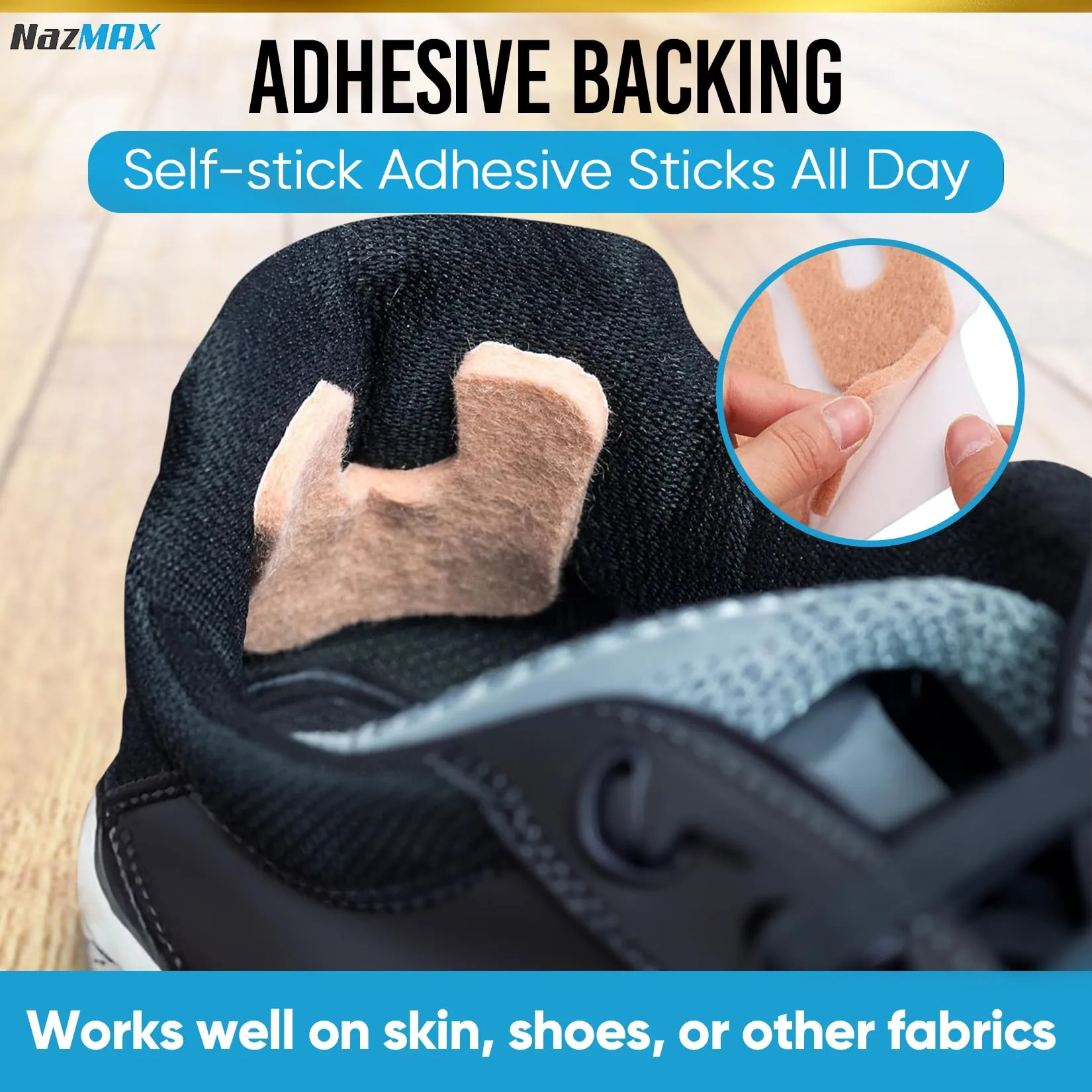48-PACK U Shaped Felt Callus Pads Metatarsal Pads Forefoot Foot Pads Pain Relief Foot Cushion Keep Calluses from Rubbing on Shoes Adhesive Pads for Men and Women