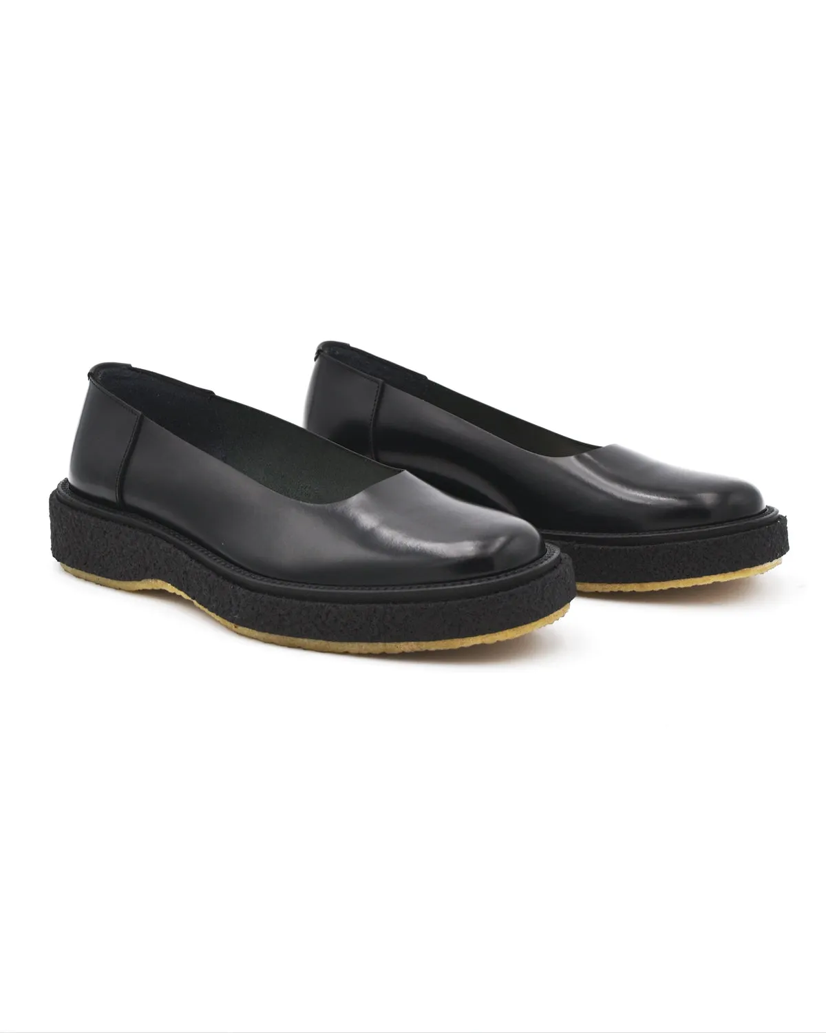 Adieu Type 176 Black Crepe Sole Ballet Flat