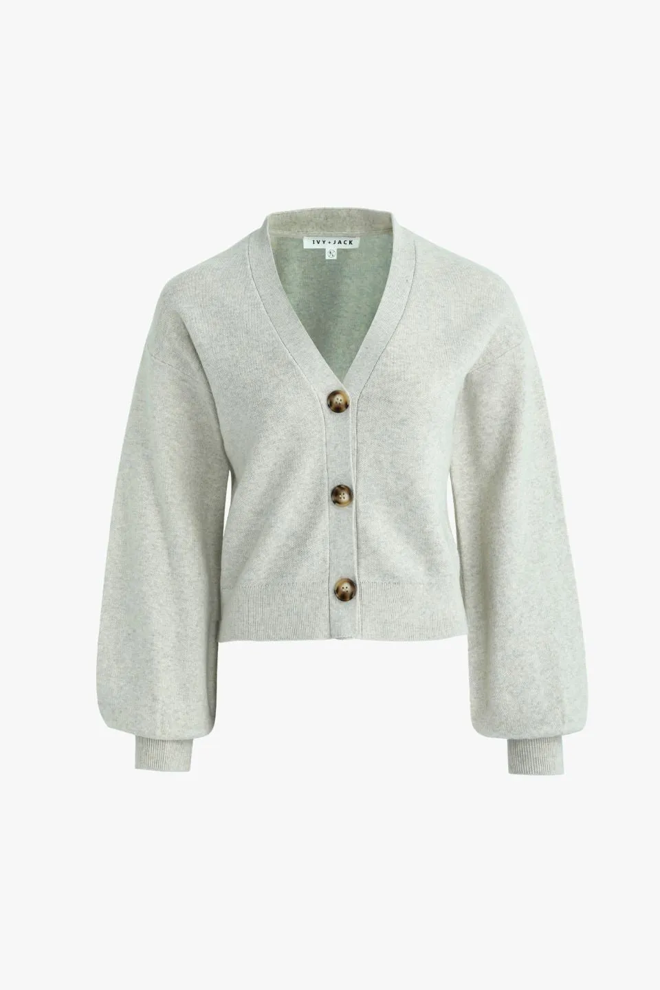 Agatha Oat Marle Fine Knit Cardigan