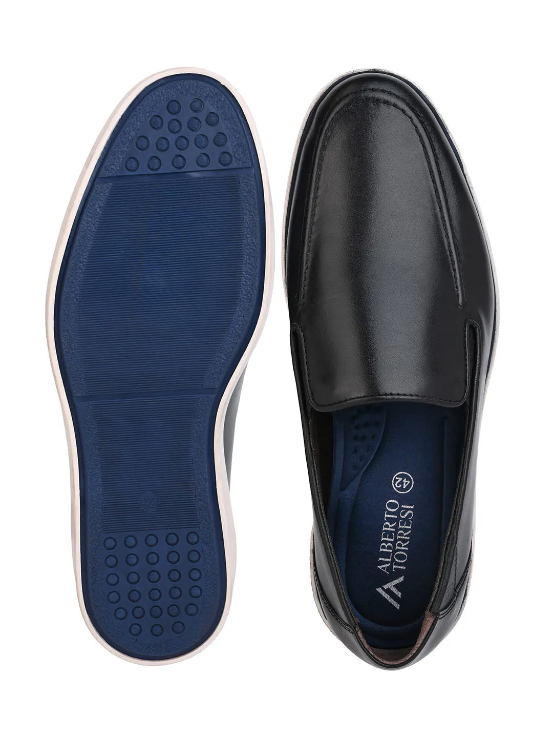 Alberto Torresi Mild Leather Alpha Male Loafer With Sneaker Comfort Padding And Leather Upper