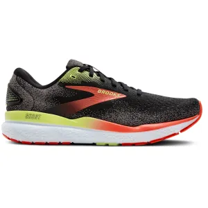 Brooks Ghost 16 Men's Black/Mandarin Red/Green