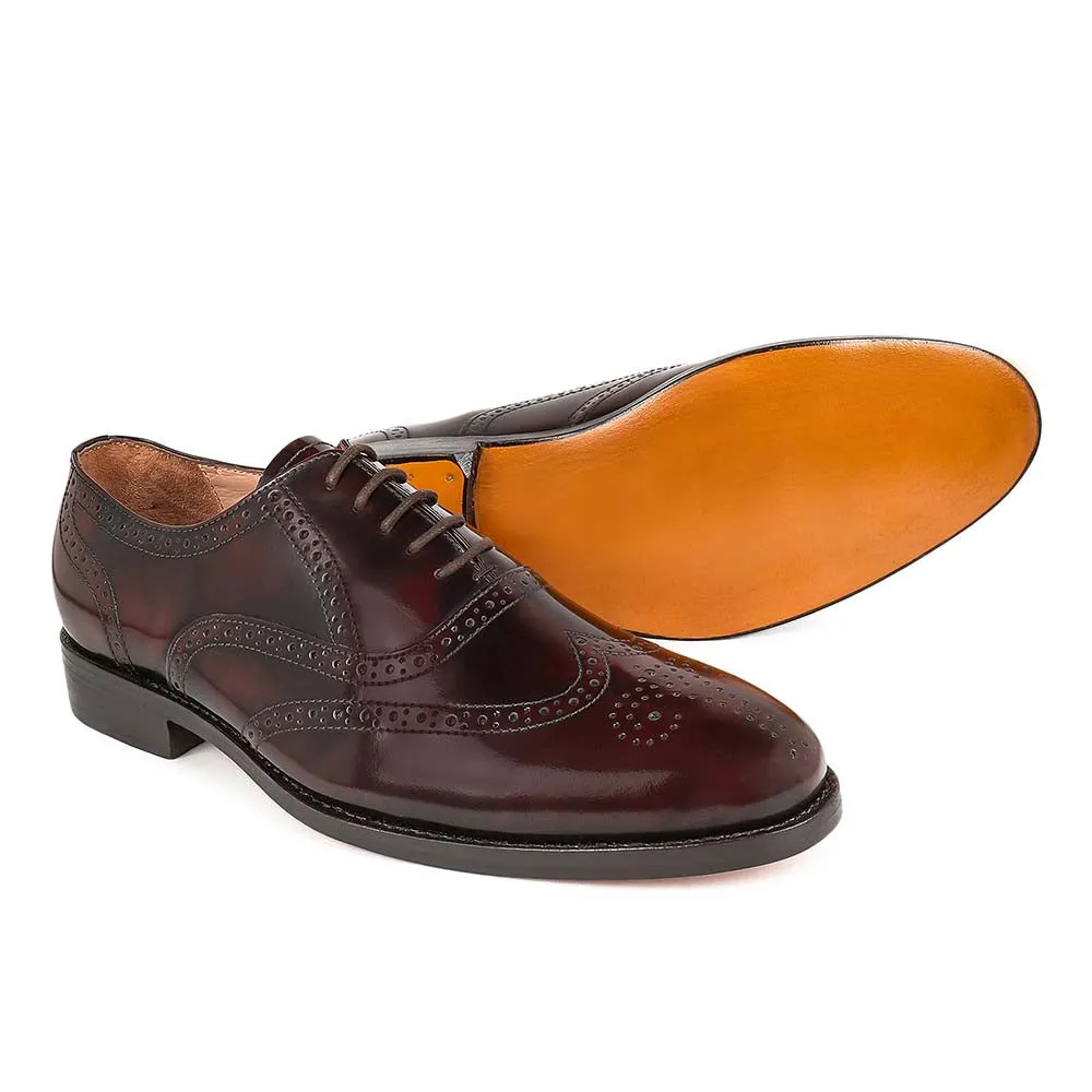 Burgundy Museum Calf Goodyear Welted Oxfords