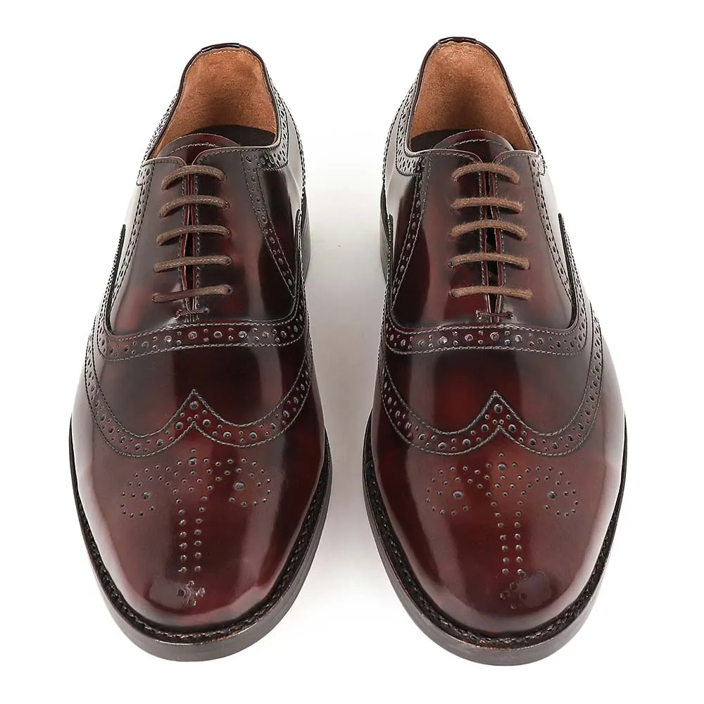 Burgundy Museum Calf Goodyear Welted Oxfords