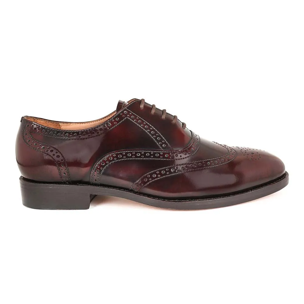 Burgundy Museum Calf Goodyear Welted Oxfords