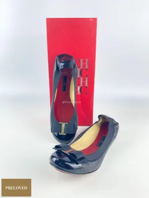 Carolina Herrera Black Ballet Flats Size 38 EU (23.5cm)