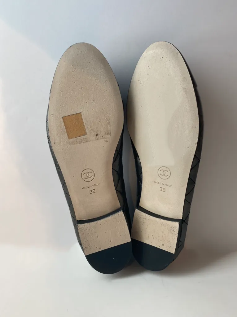 Chanel Quilted Ballet Flats