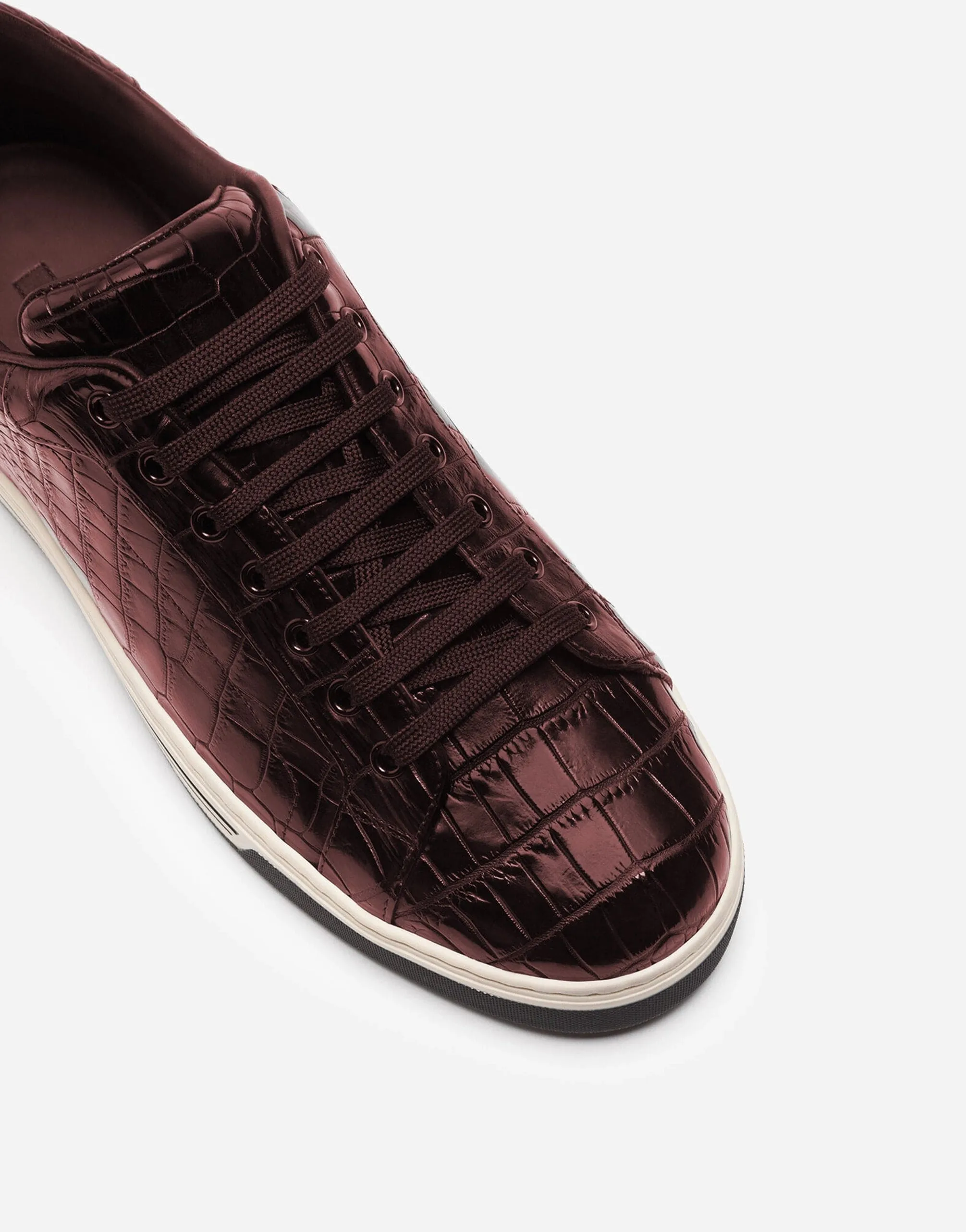 Crocodile Leather Rome Sneakers