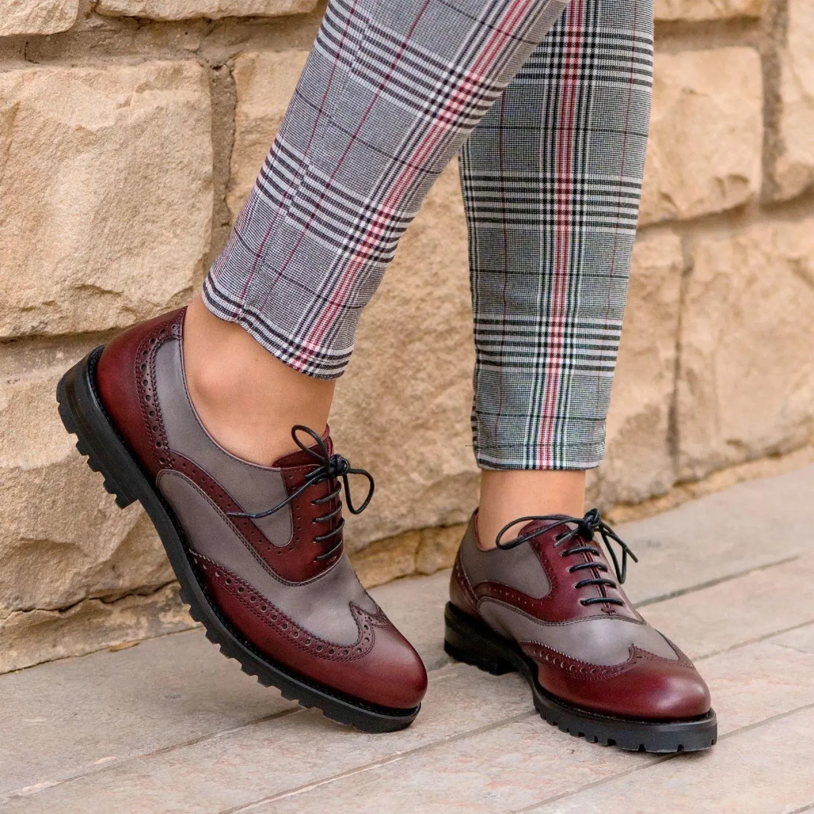 Delila Ladies Full Brogue Shoes II