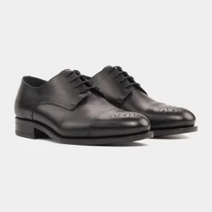 Derby Box Calf Black Shoe at Lamilago