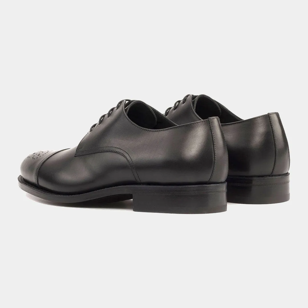 Derby Box Calf Black Shoe at Lamilago