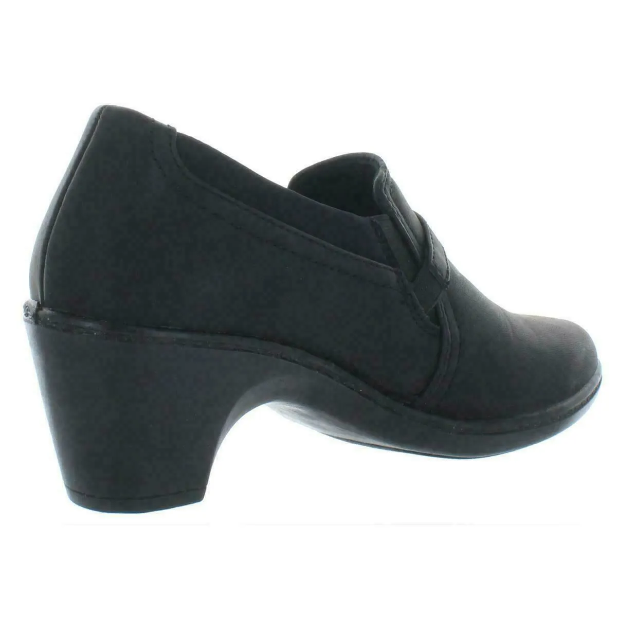 Easy Street Women Tawny Leather Closed Toe Oxfords Buckle Slip On Black Size 7 N