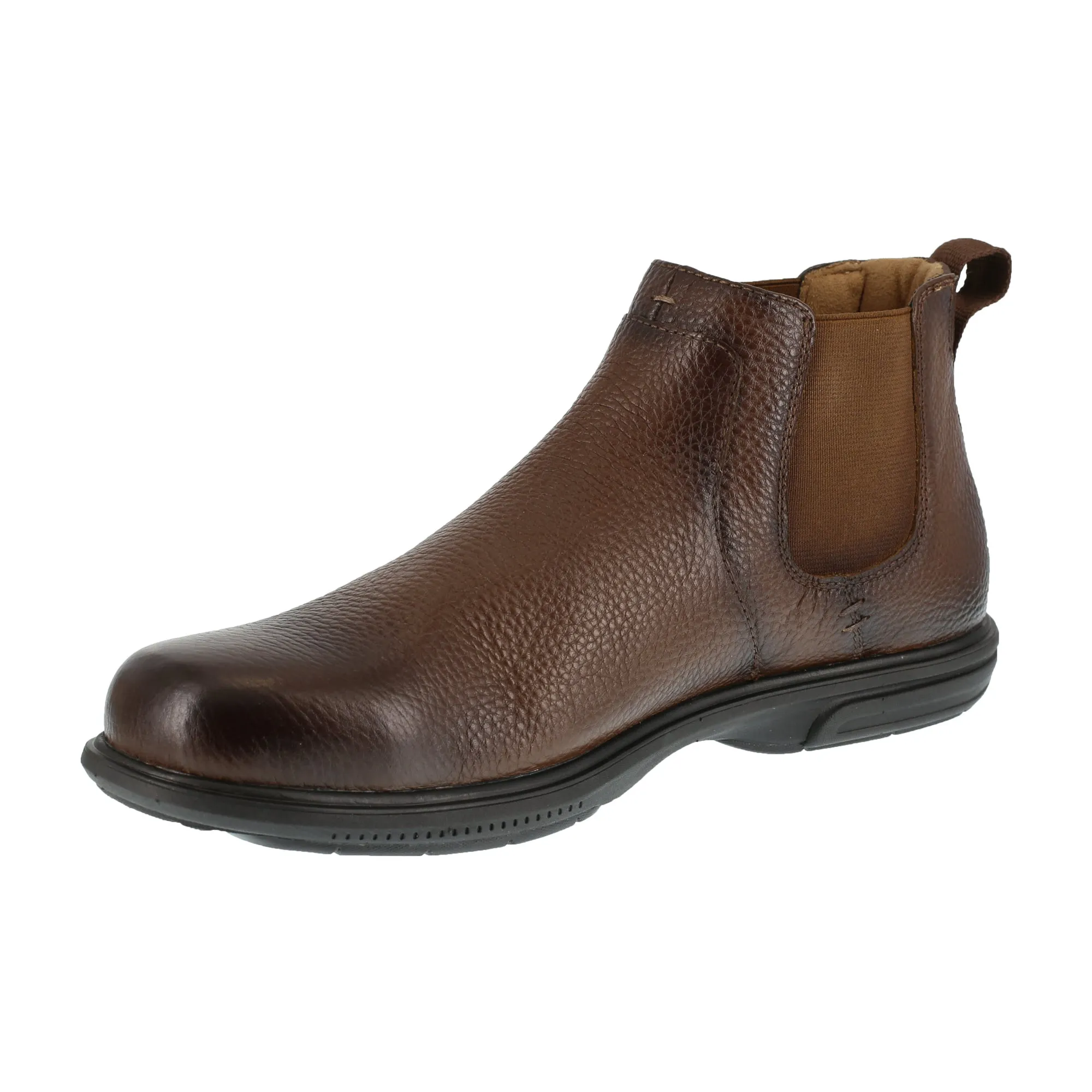 Florsheim Mens Brown Leather Work Boots Loedin Steel Toe 12 D