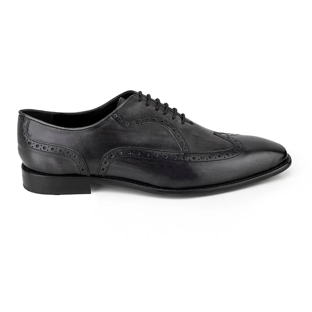 Grey Patina Finish Oxfords