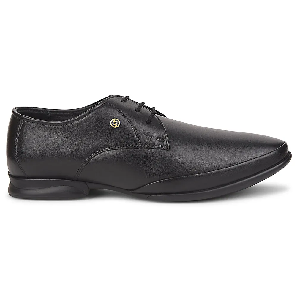 Healers Black Formal Lacing Derby Shoes For Men J757-02 By Liberty