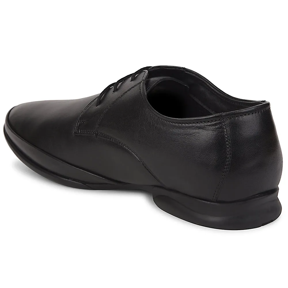 Healers Black Formal Lacing Derby Shoes For Men J757-02 By Liberty