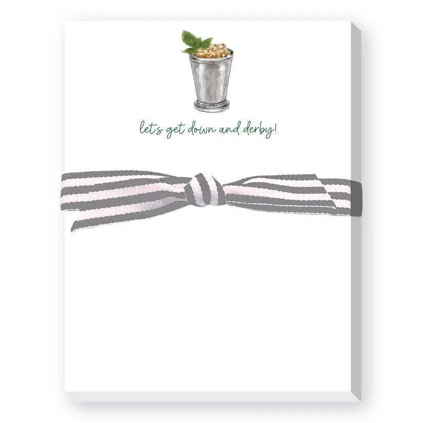 Let's Get Down and Derby Mini Notepad