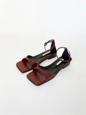 Minimal Ankle Strap Flat Sandals