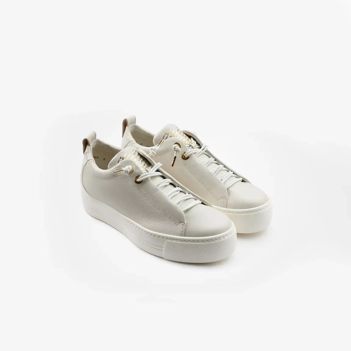 Paul Green - 5017 Ivory Elastic Slip On Trainer*
