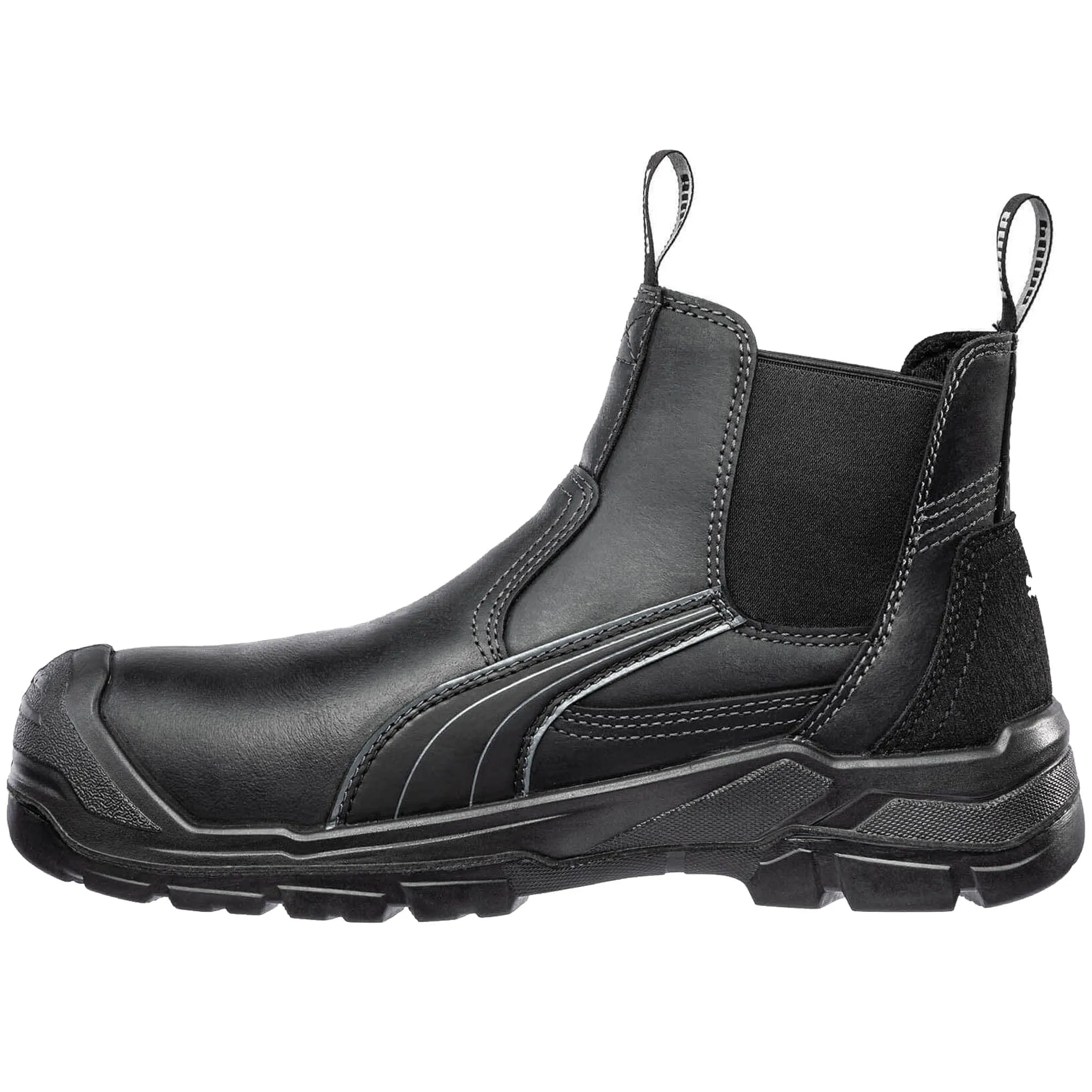 Puma Men's 630945 Tanami Double Gore Black 6" Water Resistant Soft Toe Work Boots
