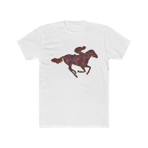 Race Horse - Men's Fitted Cotton Crew Tee
