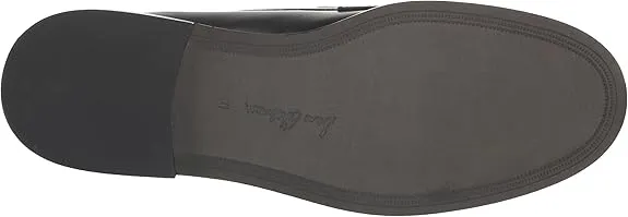 Sam Edelman Colin Black/Bright White Leather Slip On Rounded Toe Classic Loafers