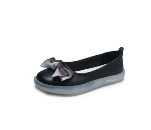Sohiwoo cute bowknot kawaii shoes set foot cosplay princess women shoes loli daily Japanese sweet lolita shoes rubber sole round head