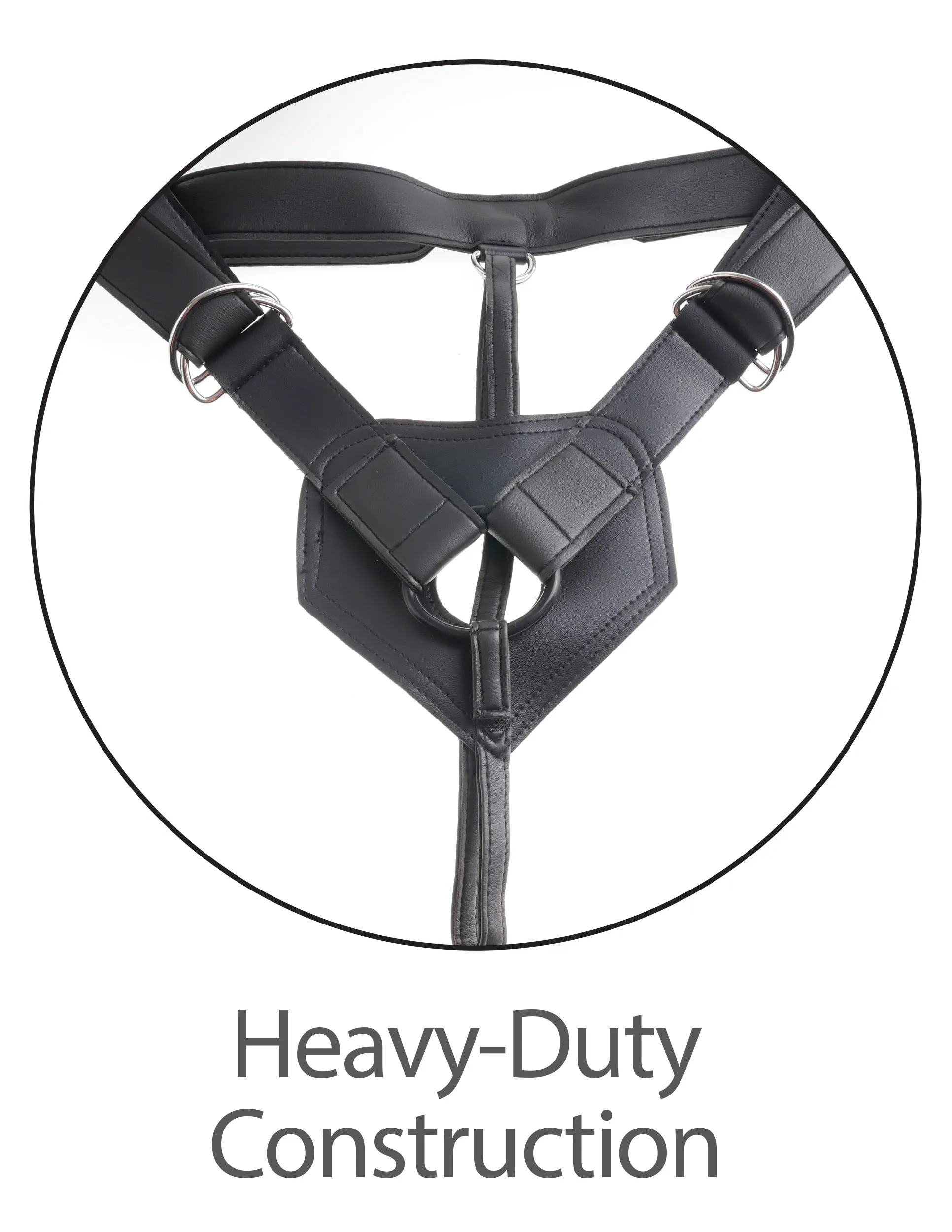 Strap-On Harness  w/ 9" Uncut Hollow Cock by King Cock