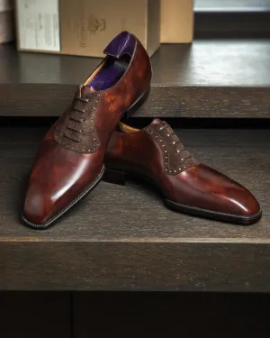 Tan Leather Oxford Opulence Lace Up Shoes - Summer 2024 Collection