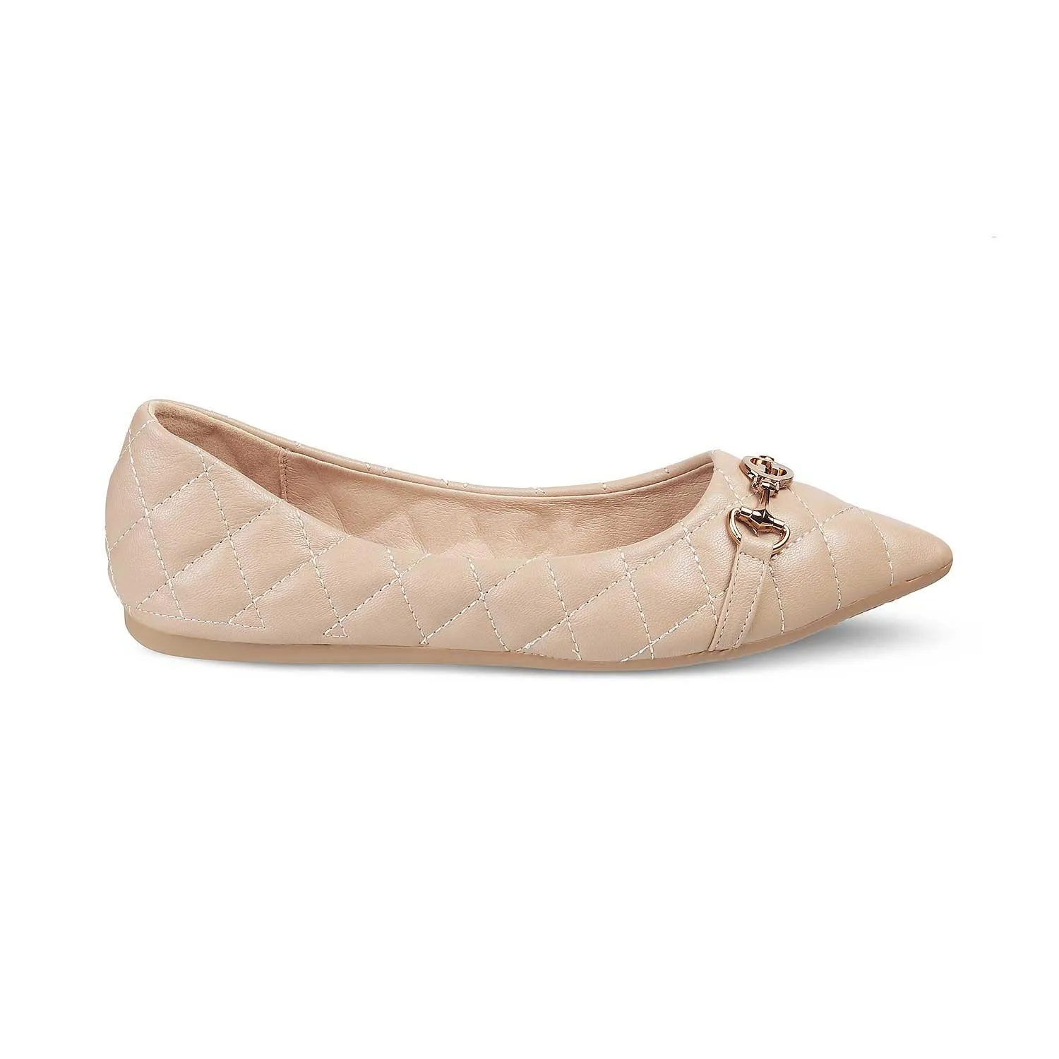 The Delta Beige Women's Dress Ballerinas Flats