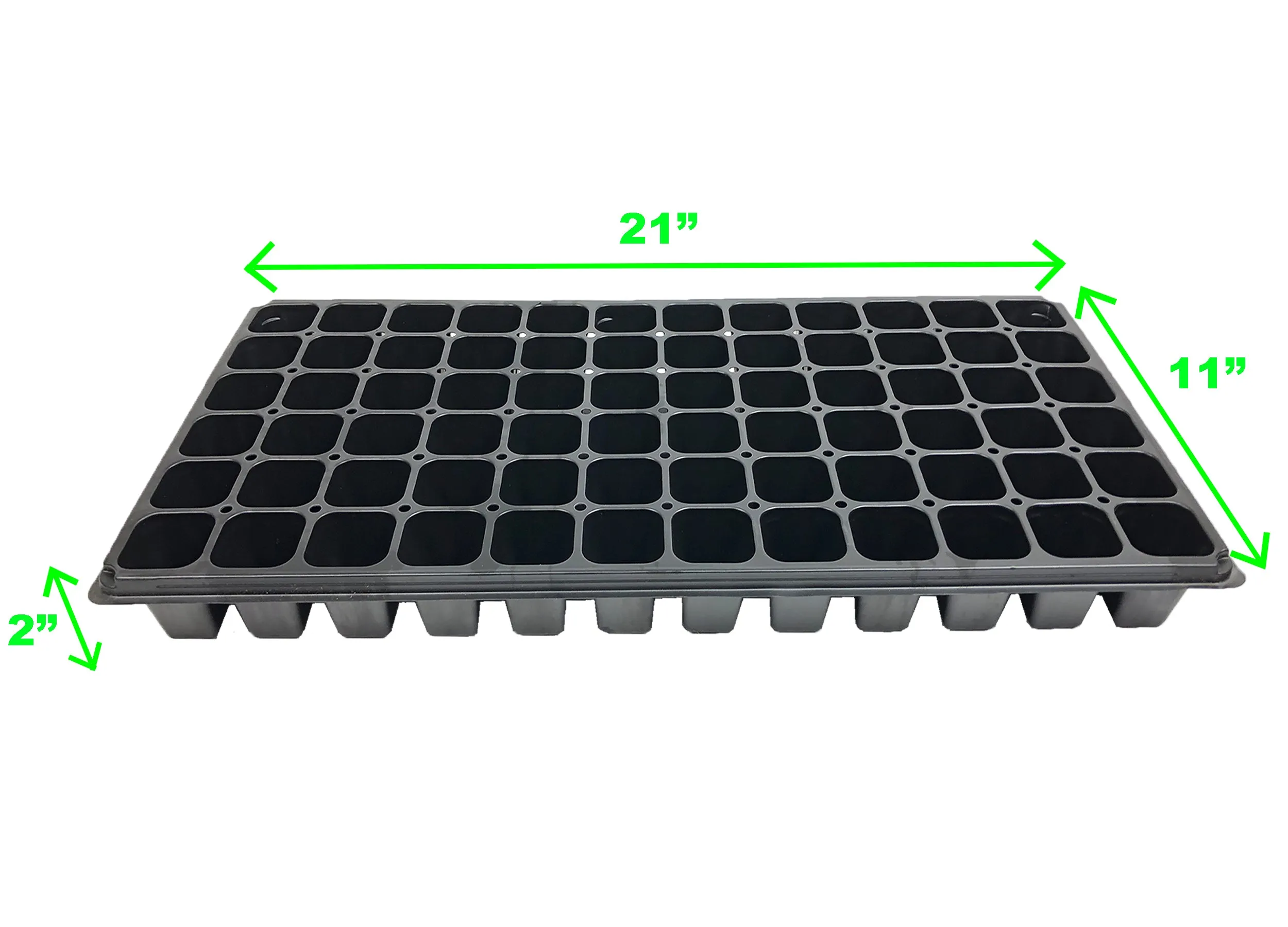 Viagrow 1020 Garden Tray Inserts with Drain Holes 10" x 20",  72 Cell (EA)